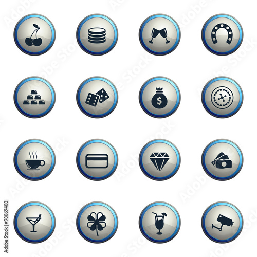 Casino simply icons