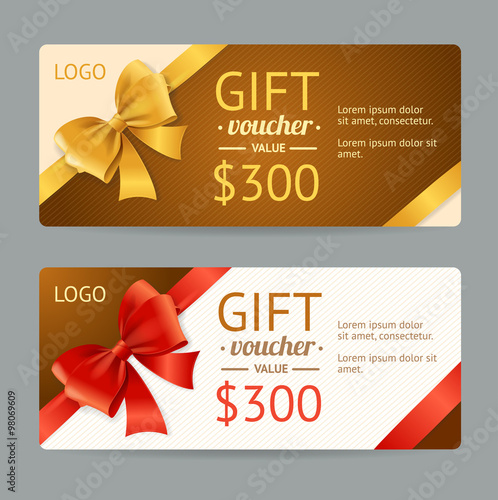 Gift Voucher Template. Vector