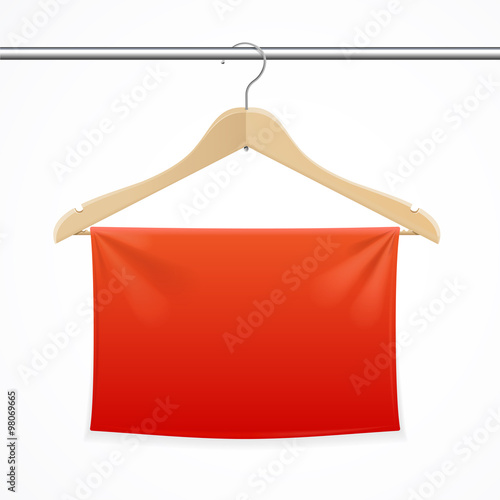 Hanger Fabric Background. Vector