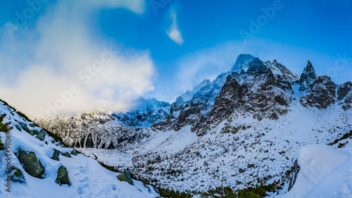 Winter mountain landscape - Tatra Mountains, Poland  