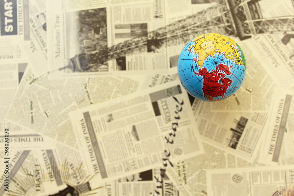 Close up of world globe Close up of world globe