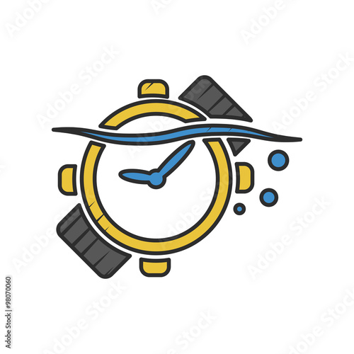 sea watches icon on white background