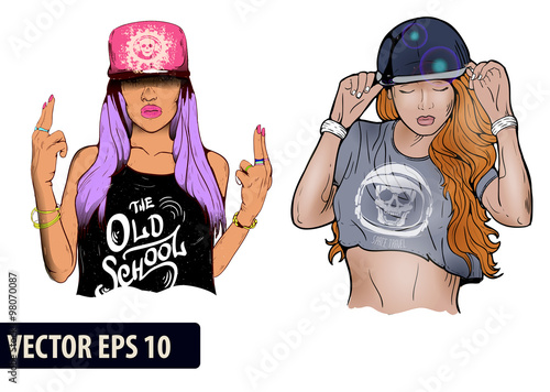 Rap attractive girl