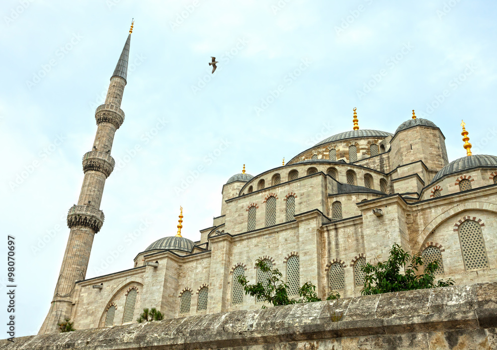 Fragment of Blue Mosque in Istanbul, Turkey