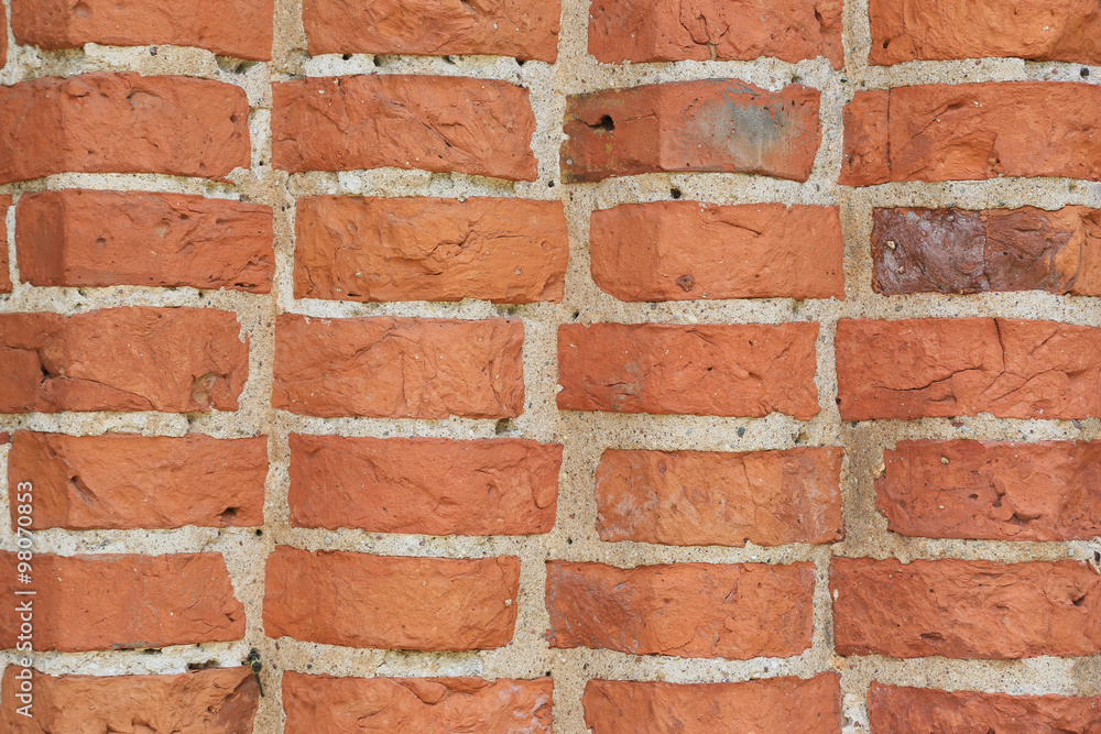 Obraz premium rote Ziegelsteinmauer