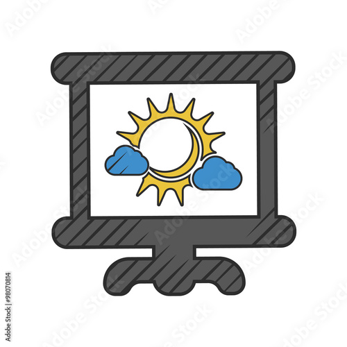 weather icon on white background