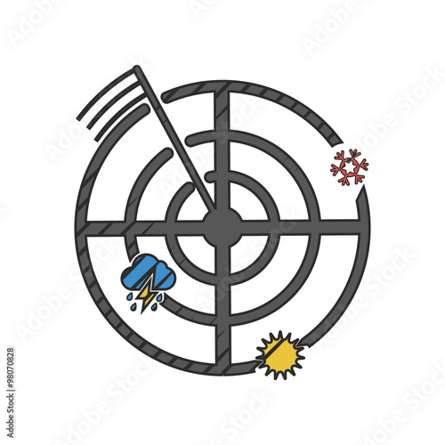 weather icon on white background