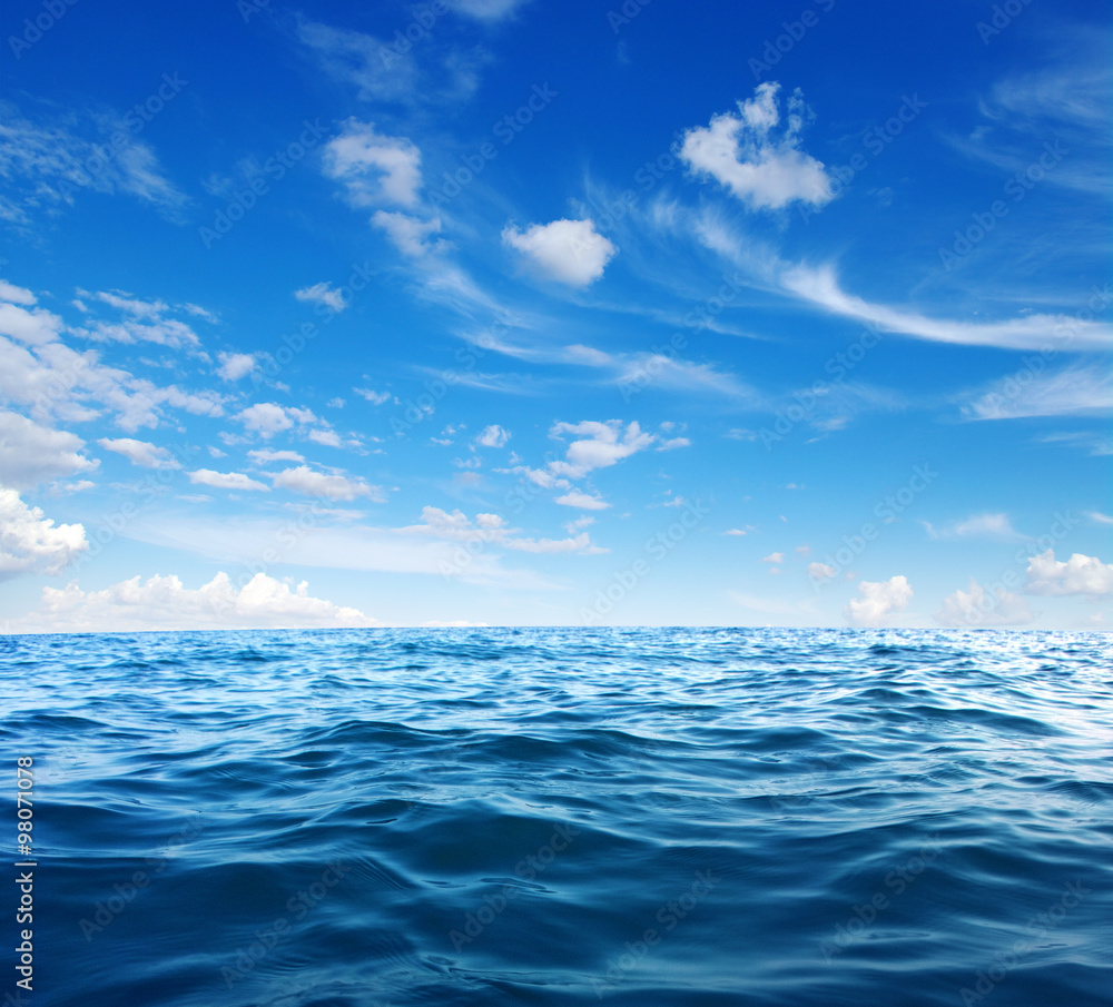 Fototapeta premium Blue sea water