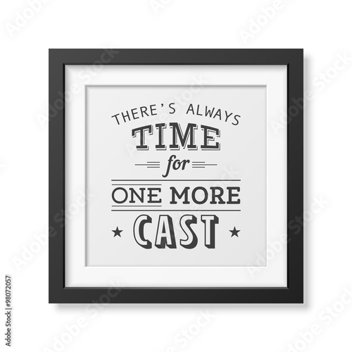 Quote typographical Background in the black frame 