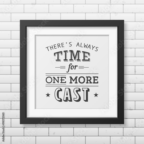 Quote typographical Background in the black frame 