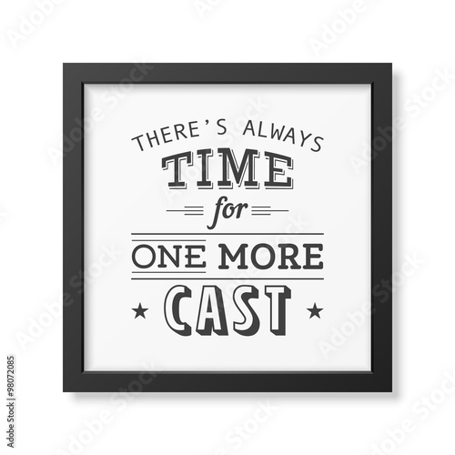 Quote typographical Background in the black frame 