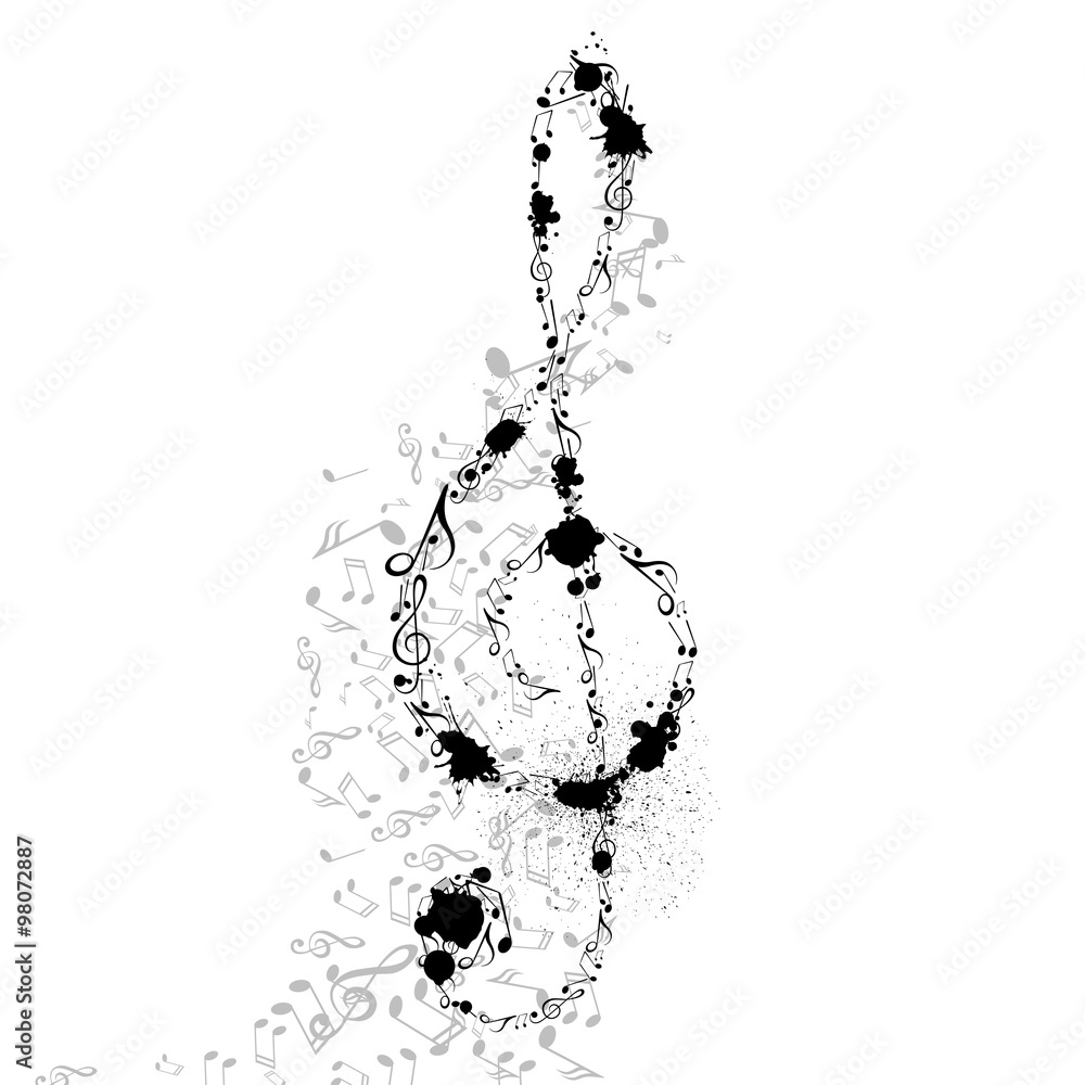 Obraz premium Vector Illustration of an Abstract Music Design