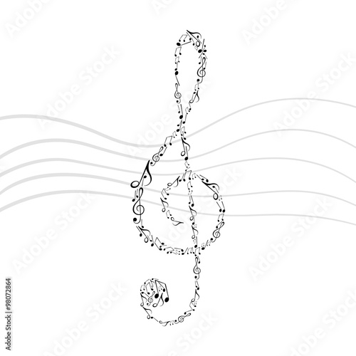 Vector Illustration of an Abstract Music Design