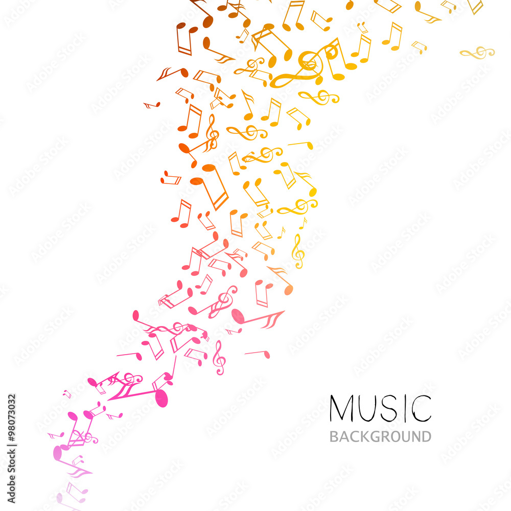 Obraz premium Vector Illustration of an Abstract Music Design