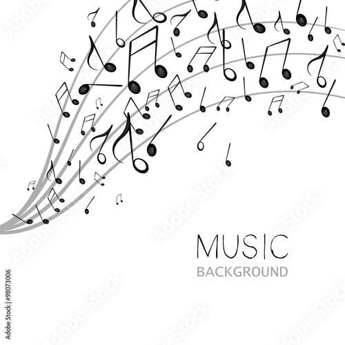 Vector Illustration of an Abstract Music Design