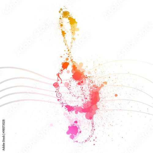 Vector Illustration of an Abstract Music Design