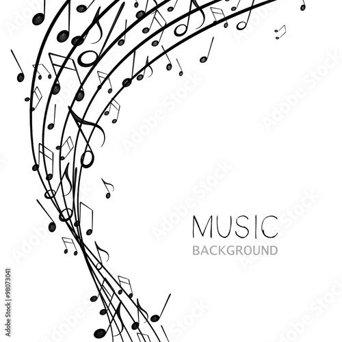 Vector Illustration of an Abstract Music Design