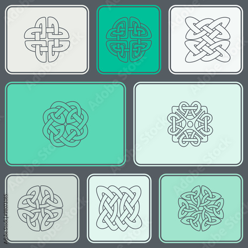 Seamless background with Celtic geometric ornament for your design