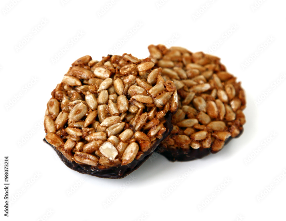 Kozinaki - sunflower seeds with sugar in chocolate Kozinaki - sunflower seeds with sugar in chocolate