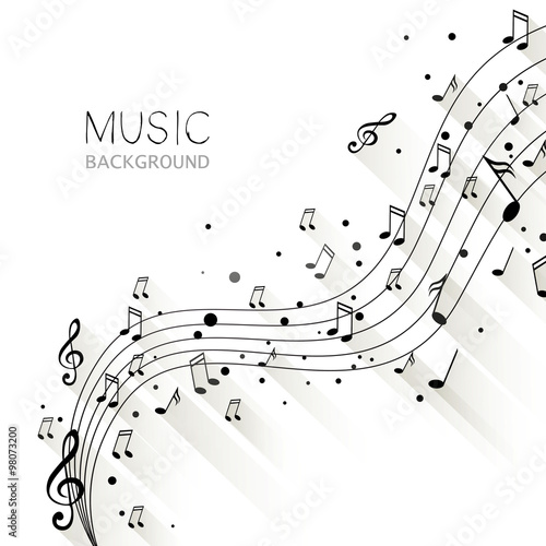 Vector Illustration of an Abstract Music Design