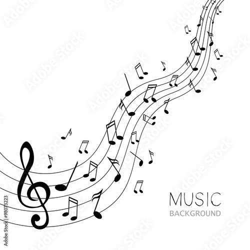 Vector Illustration of an Abstract Music Design