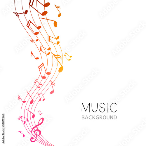 Vector Illustration of an Abstract Music Design