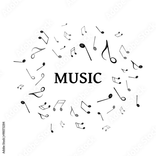 Vector Illustration of an Abstract Music Design