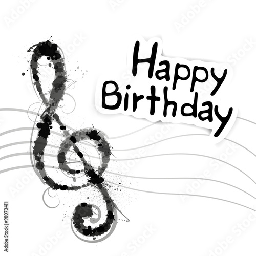 Vector Illustration of a Birthday Card