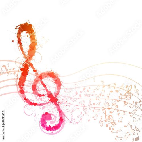 Vector Illustration of an Abstract Music Background