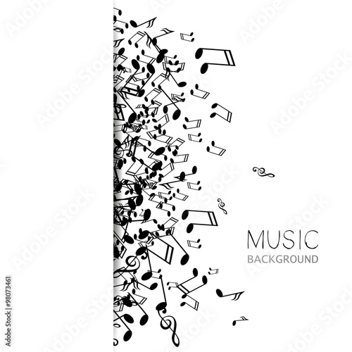 Vector Illustration of an Abstract Music Background