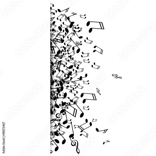 Vector Illustration of an Abstract Music Background