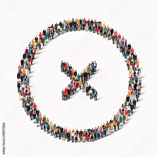 people  shape  multiplication sign cross