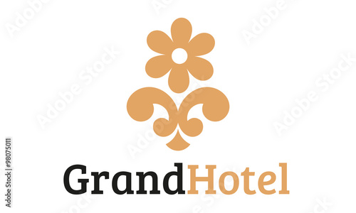 Grand Hotel. Vector abstract