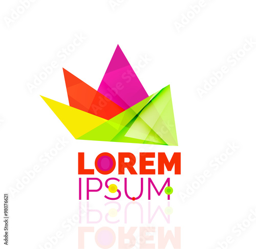 Free Download Logo, abstract geometric business icon - GFXLoad