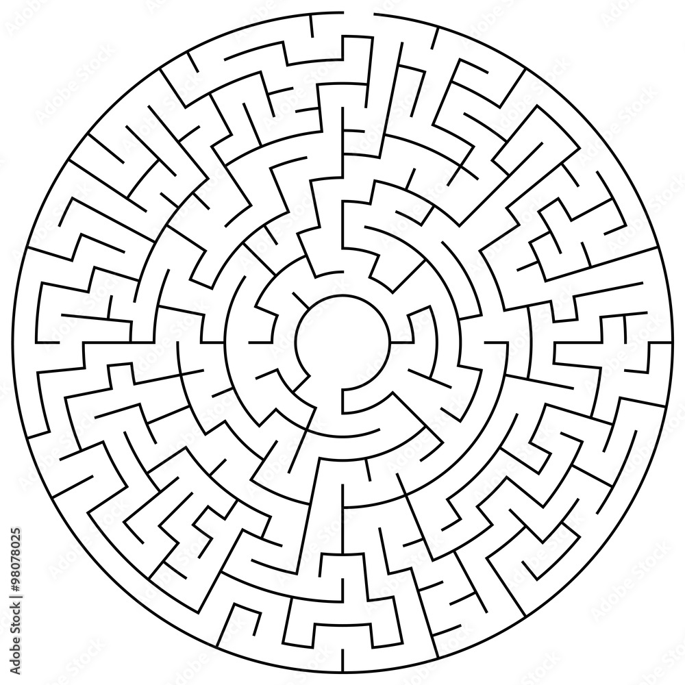 Maze puzzle illustration Maze puzzle illustration