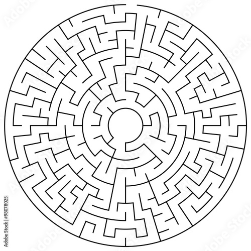 Maze puzzle illustration