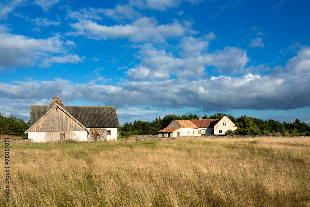 Old farm on the island Fårö, Sweden. Old farm on the island Fårö, Sweden.