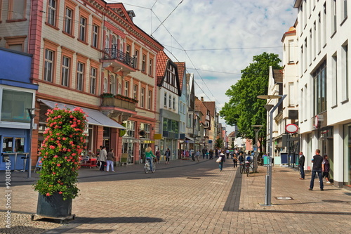 Obraz na płótnie Lippstadt, Deutschland - Stadtzentrum w salonie