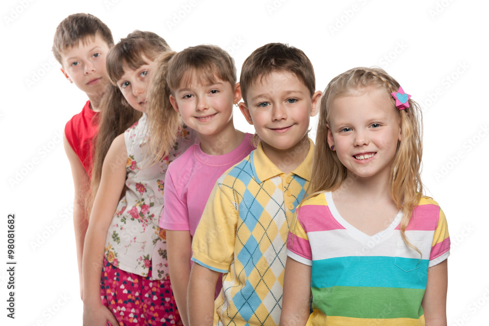 Team of children
