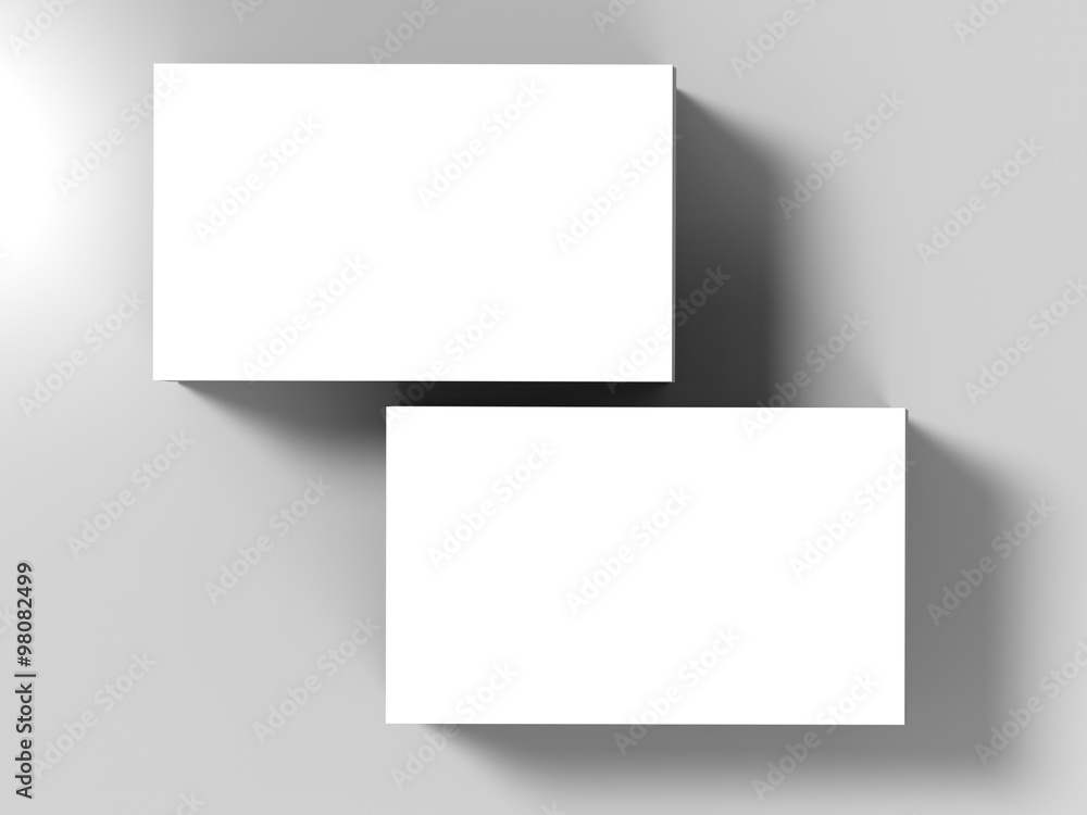 white blank name card front and back illustration white blank name card front and back illustration