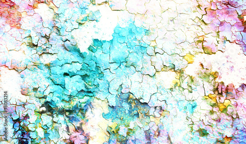 abstract color Backgrounds, painting collage with spots, rust structure, color background.