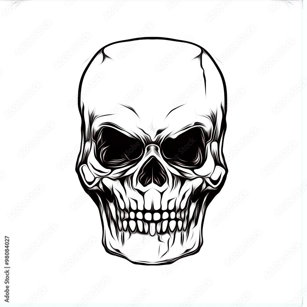 Fototapeta premium татуировка черепа