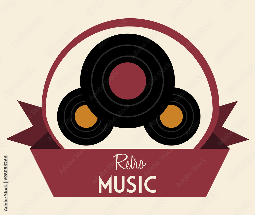 Obraz premium Retro technology design 