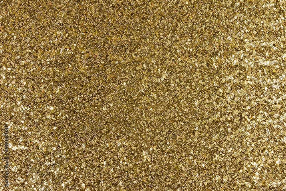 Gold fabric texture with sequins Gold fabric texture with sequins