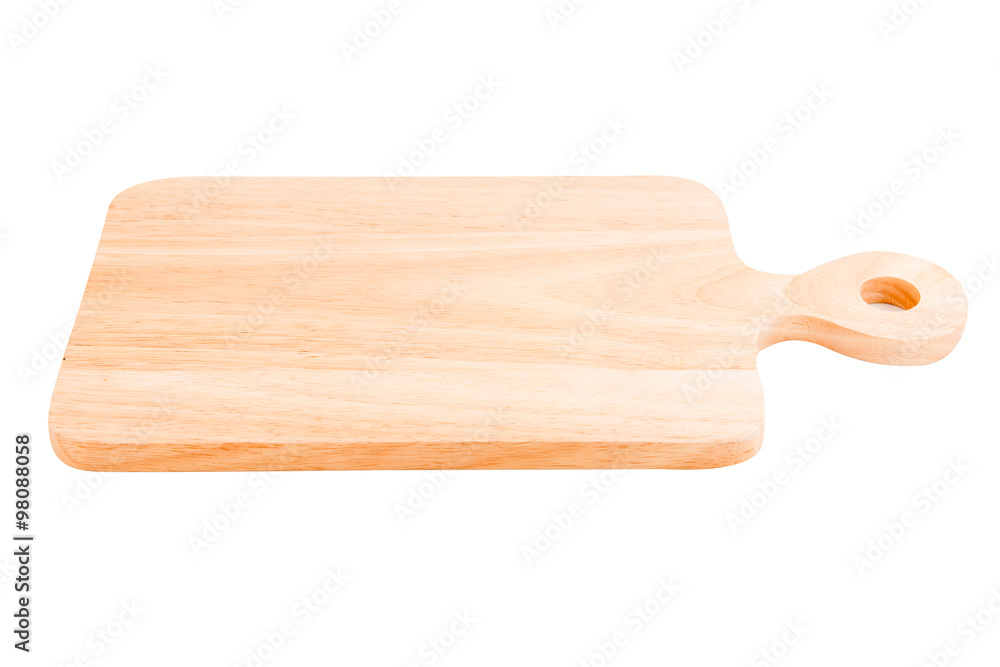 Wooden cutting board isolated on white background Wooden cutting board isolated on white background
