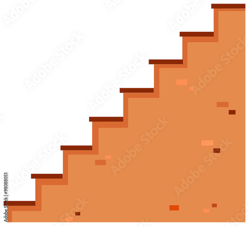 Stairs made of brick