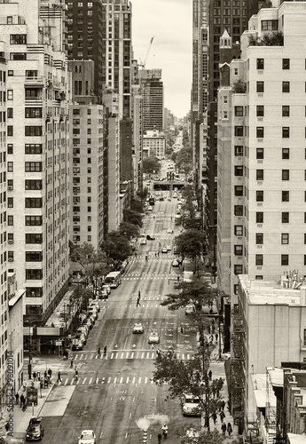 Aerial view of 59th and 60th street of Manhattan