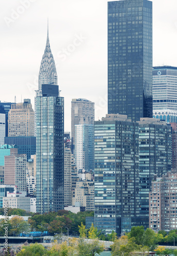 Spectacular view of Midtown Manhattan from Queens, New York