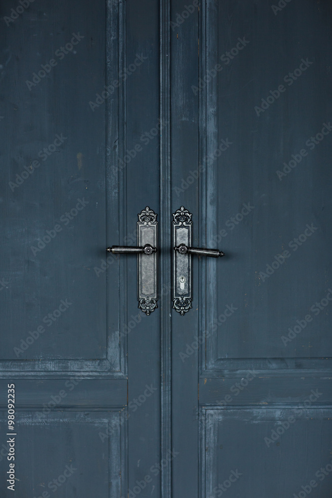 clouse door of dark blue clouse door of dark blue