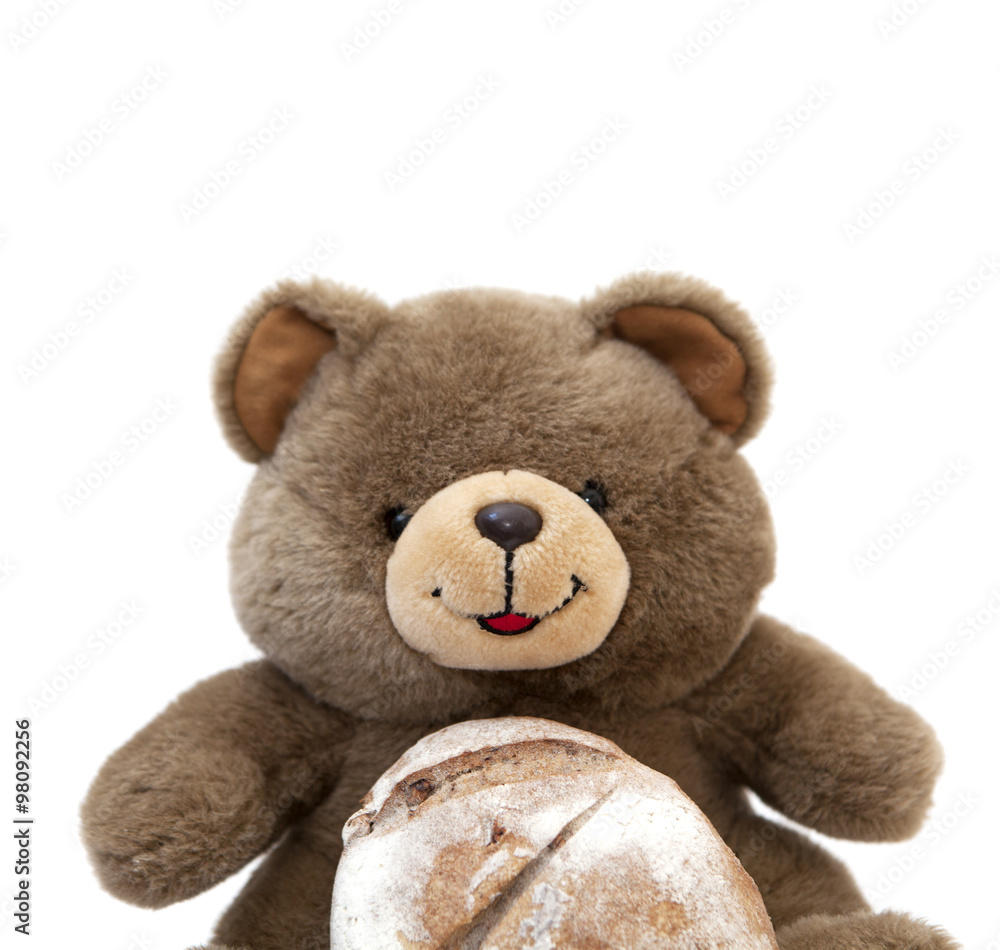 ours en peluche et pain bio ours en peluche et pain bio